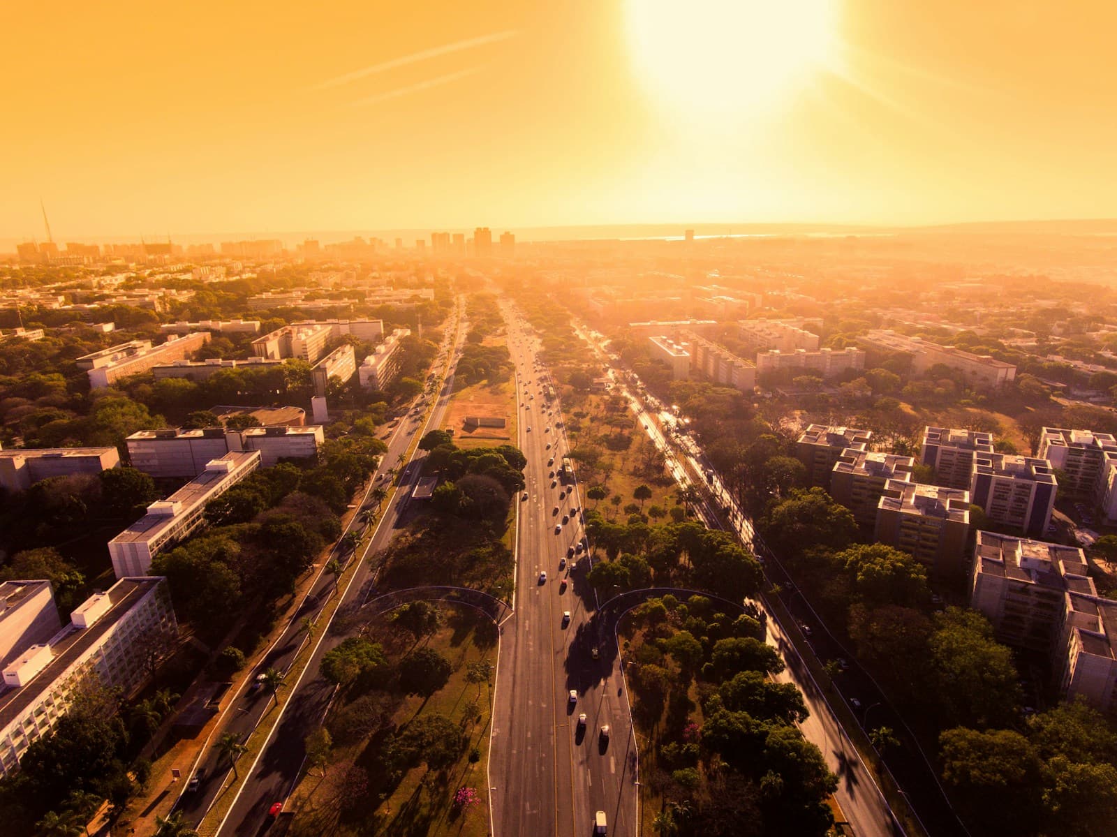 Vista aérea de Brasília.